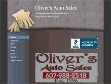 Tablet Screenshot of oliversautos.com